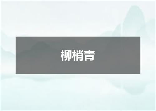 柳梢青