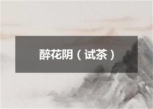 醉花阴（试茶）