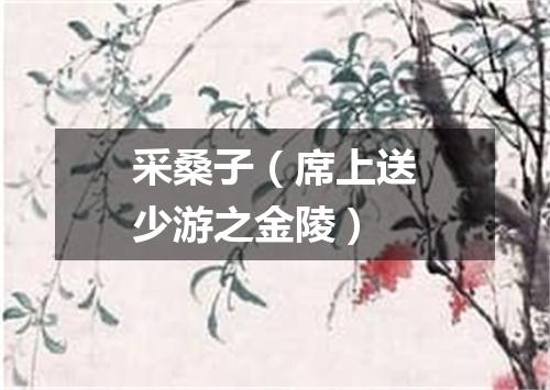 采桑子（席上送少游之金陵）