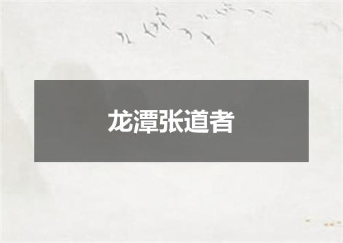 龙潭张道者