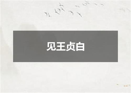 见王贞白