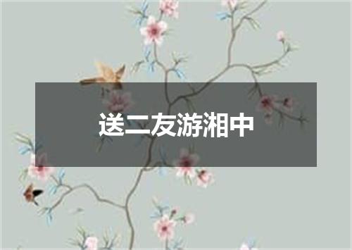 送二友游湘中