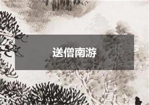 送僧南游