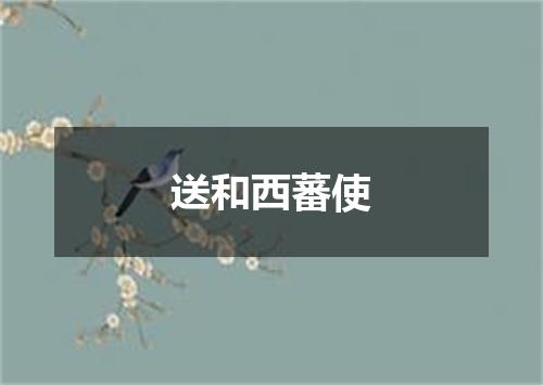 送和西蕃使