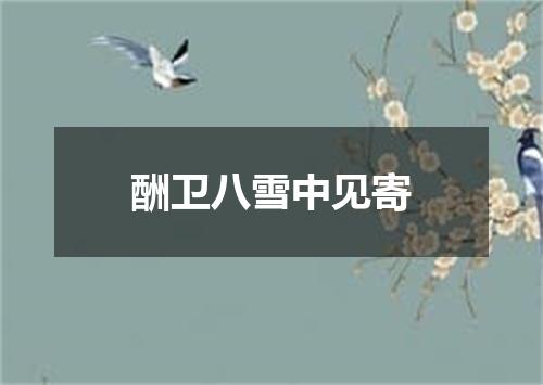酬卫八雪中见寄