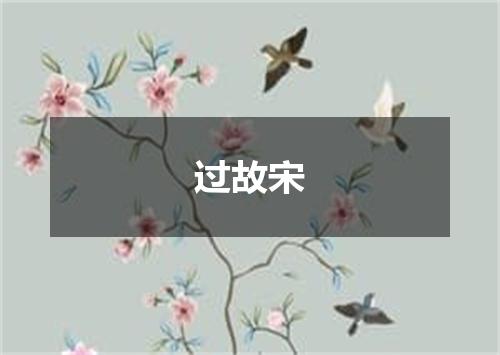 过故宋