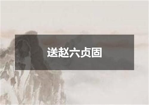 送赵六贞固
