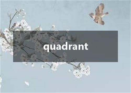 quadrant是什么意思