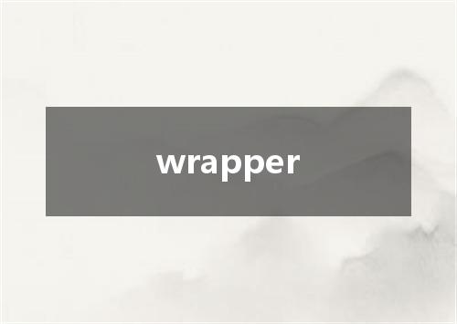 wrapper是什么意思