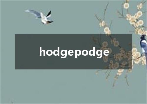 hodgepodge是什么意思