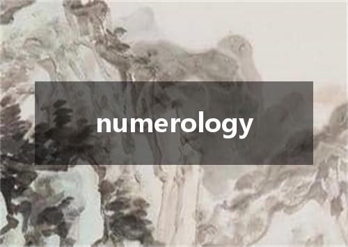 numerology是什么意思