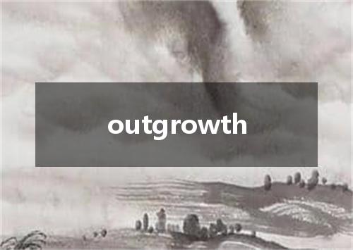 outgrowth是什么意思