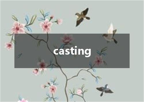 casting是什么意思