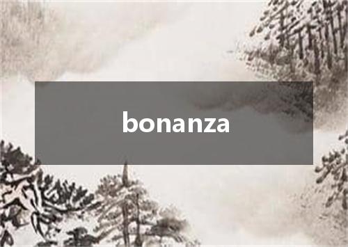 bonanza是什么意思