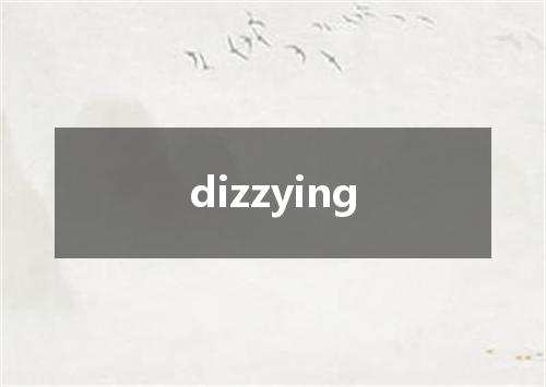 dizzying是什么意思