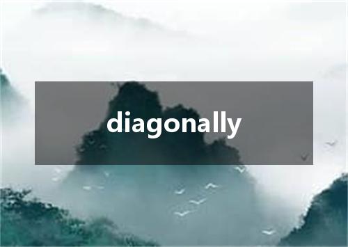 diagonally是什么意思