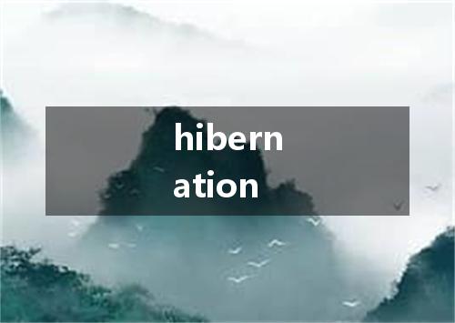 hibernation是什么意思