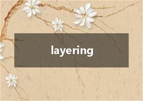 layering是什么意思