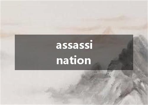 assassination是什么意思