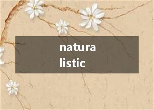 naturalistic是什么意思