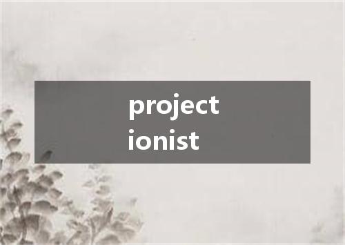 projectionist是什么意思