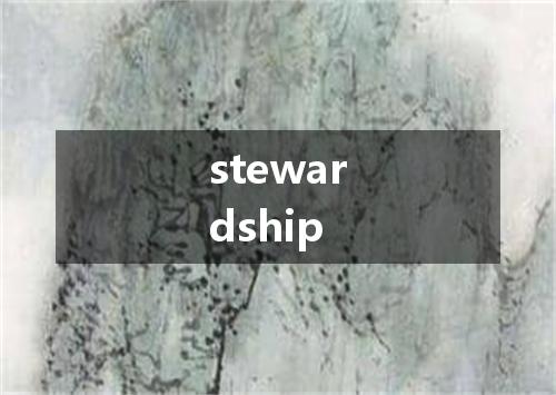 stewardship是什么意思