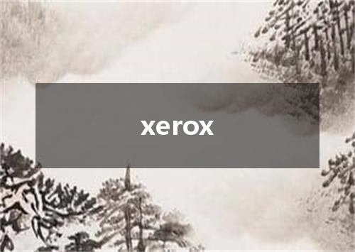 xerox是什么意思