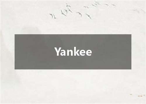 Yankee是什么意思
