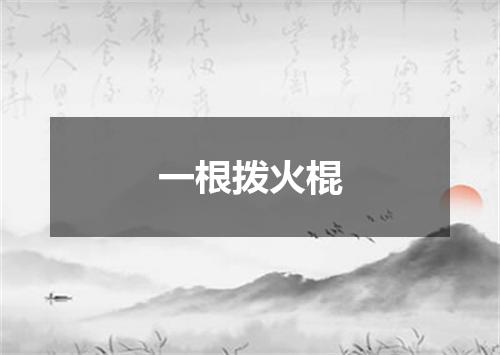 一根拨火棍
