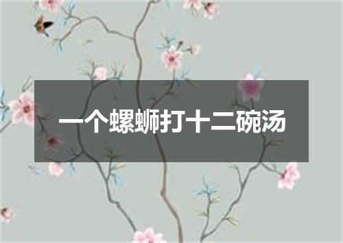 一个螺蛳打十二碗汤