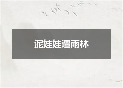 泥娃娃遭雨林