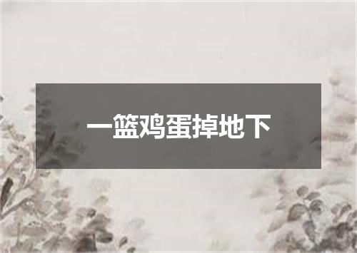一篮鸡蛋掉地下