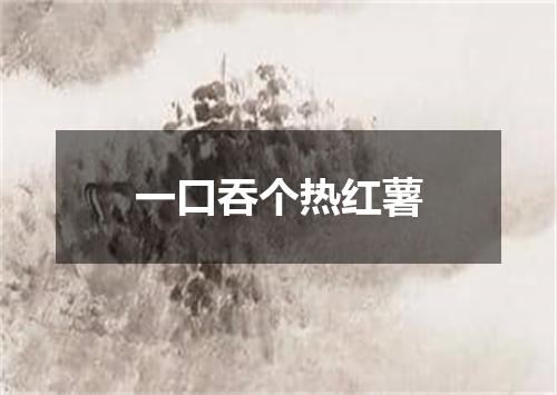 一口吞个热红薯