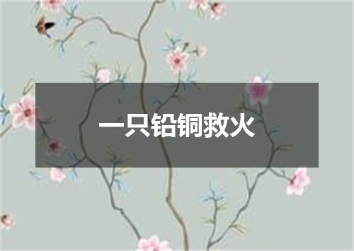 一只铅铜救火