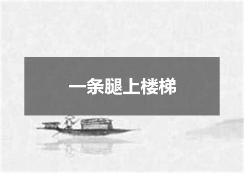 一条腿上楼梯