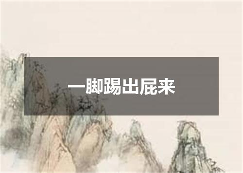 一脚踢出屁来