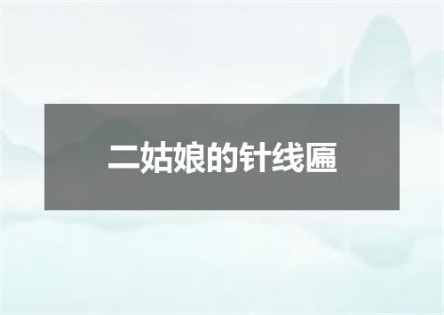 二姑娘的针线匾