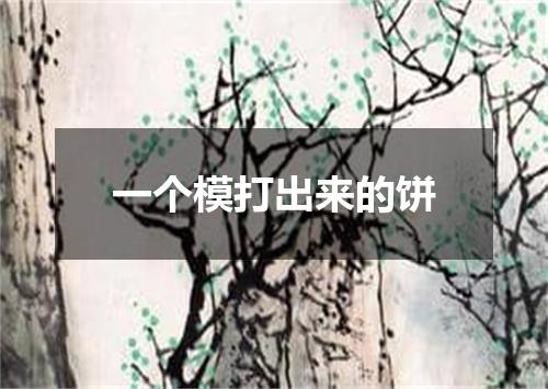 一个模打出来的饼