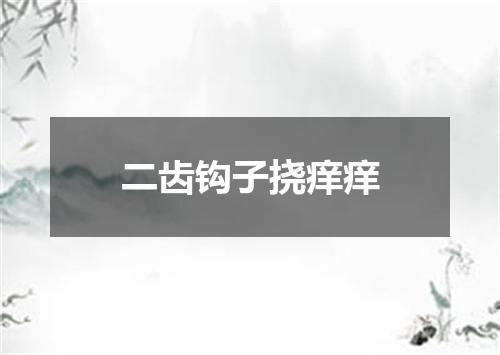 二齿钩子挠痒痒