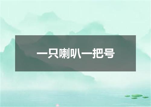 一只喇叭一把号