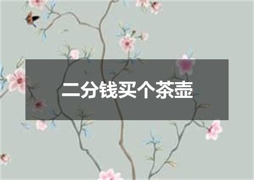 二分钱买个茶壶