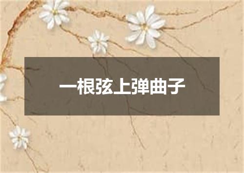 一根弦上弹曲子