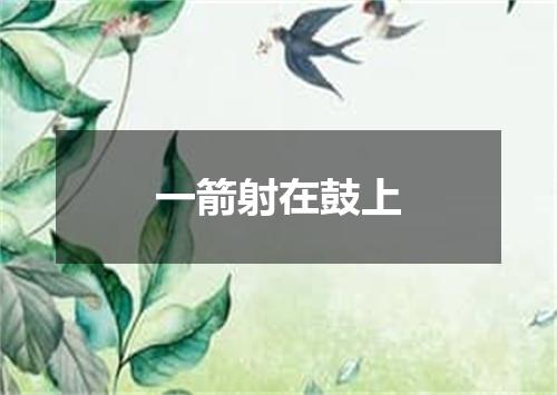 一箭射在鼓上