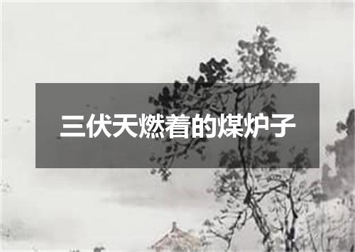 三伏天燃着的煤炉子
