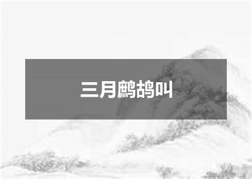三月鹧鸪叫