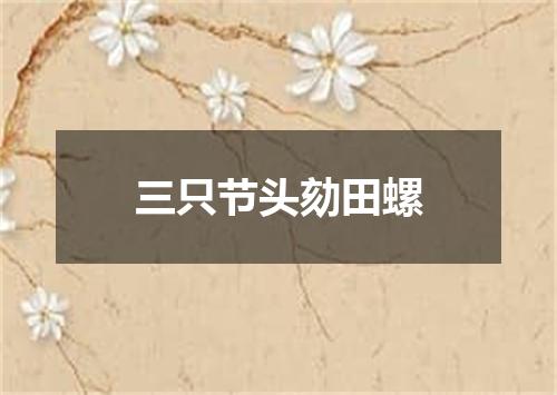 三只节头劾田螺
