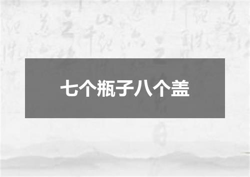 七个瓶子八个盖