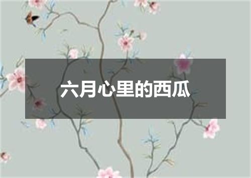 六月心里的西瓜
