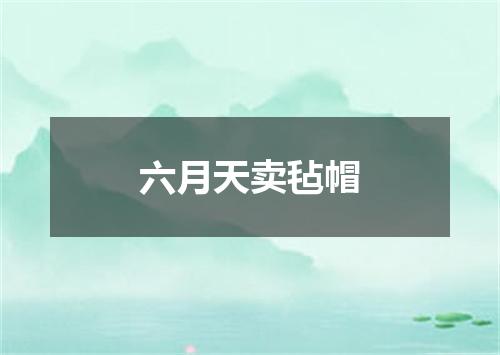 六月天卖毡帽