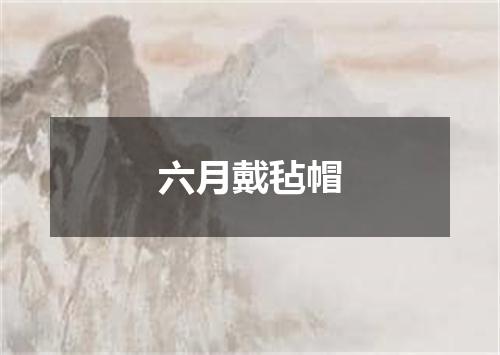 六月戴毡帽